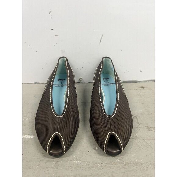 Thierry Rabotin Women's Dark Brown Size 36.5 EU US 6.5 Flats Made in‎ Italy - Picture 4 of 7